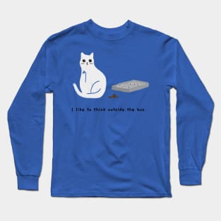 Litter tray (black caption) Long Sleeve T-Shirt